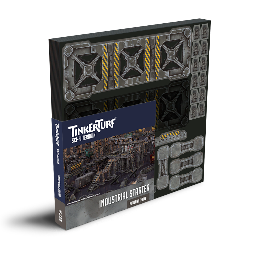 TinkerTurf SciFi Terrain Industrial Starter Neutral Tinkerhouse