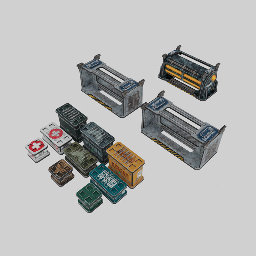 Tanker & Crate Containers - Neutral