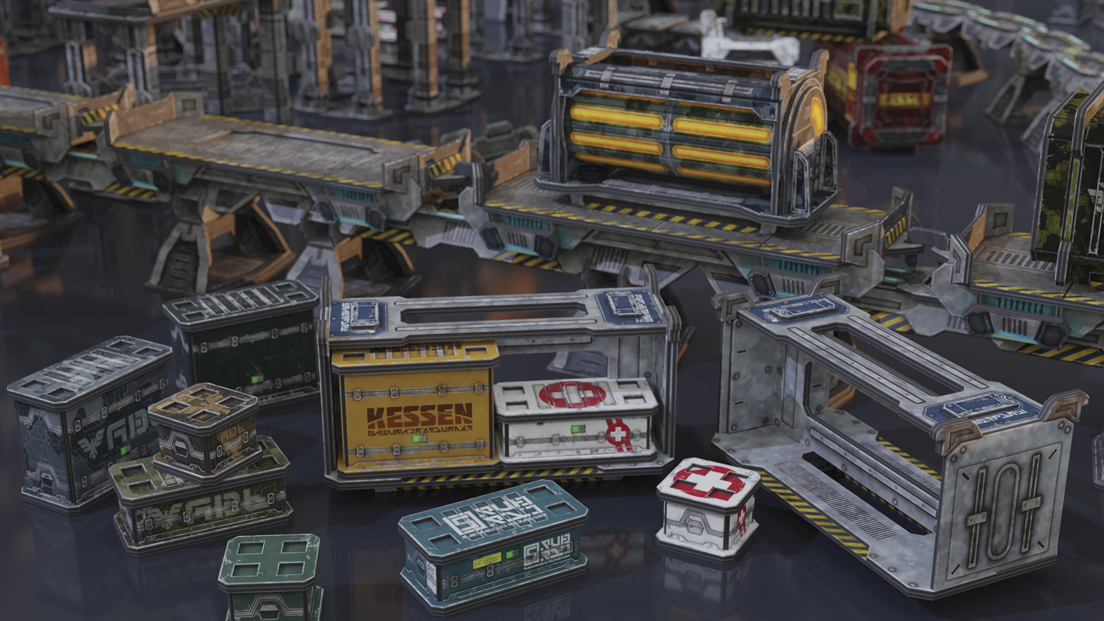 Tanker & Crate Containers - Neutral
