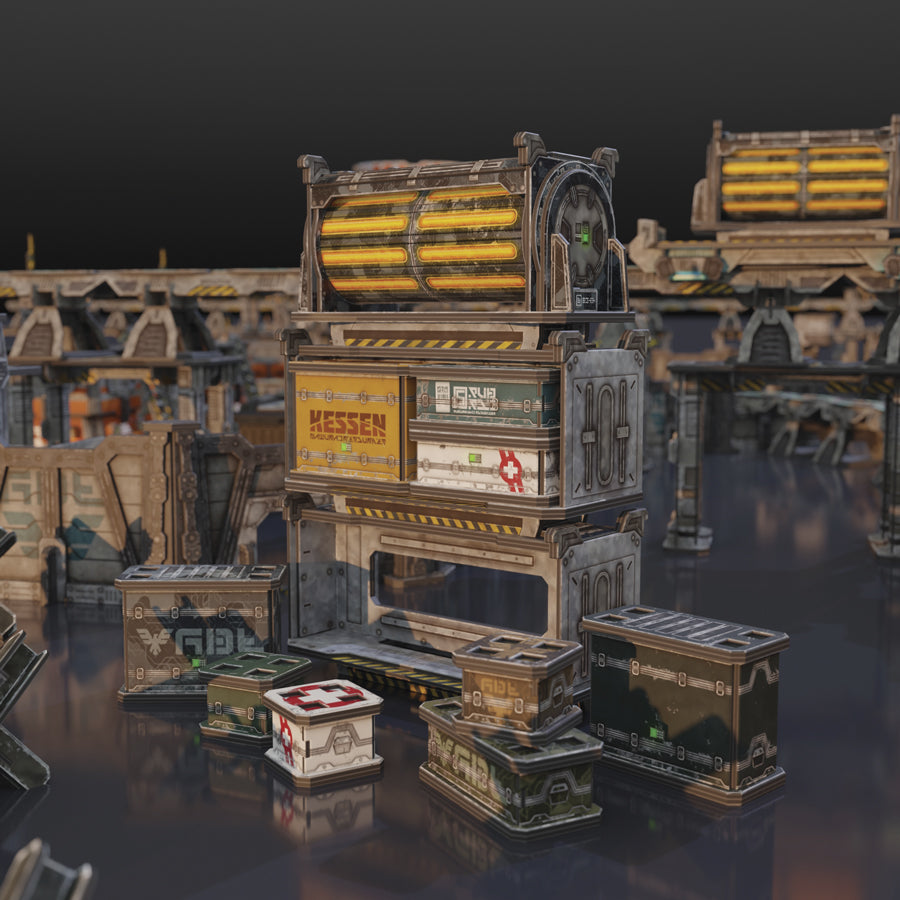 Tanker & Crate Containers - Neutral
